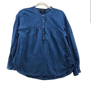 Jcrew chambray denim top